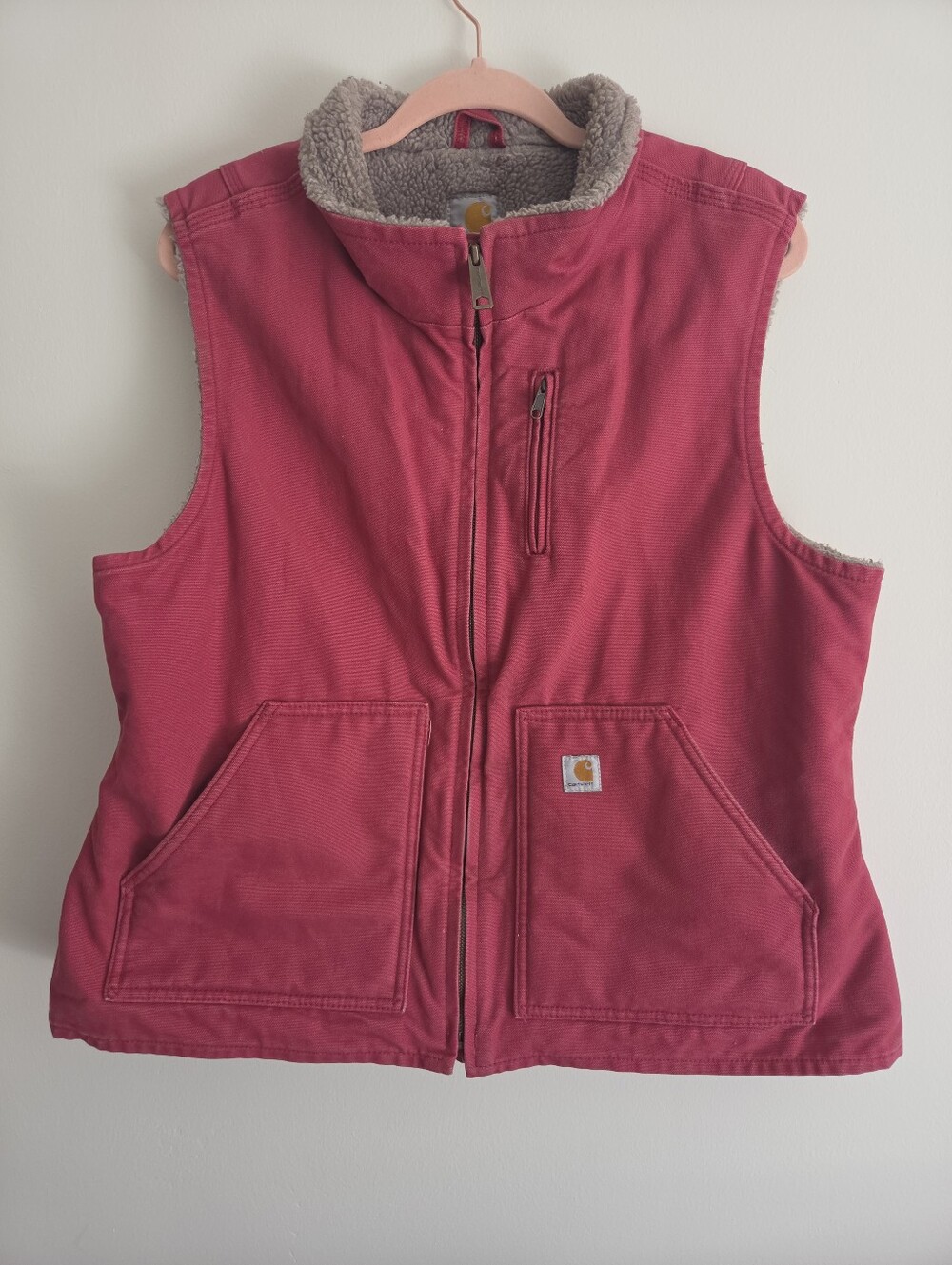 Carhartt 1005281 Sherpa Lined Sierra Jacket Wild Berry Pink XL